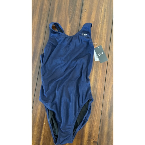TYR Women's Durafast One Maxfit Swimsuit, Navy, 34 - NWT - NEW‎ - Picture 1 of 7